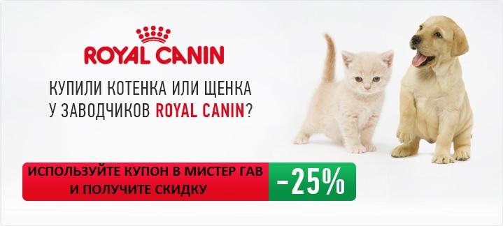 Скидки с любовью Royal Canin